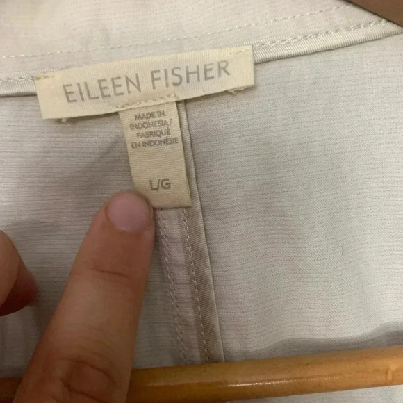 Eileen fisher Organic cotton Jacket light cream | size large - Picture 12 of 13